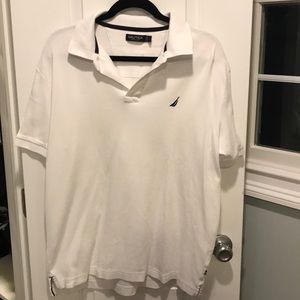 Men’s white Nautica polo size large